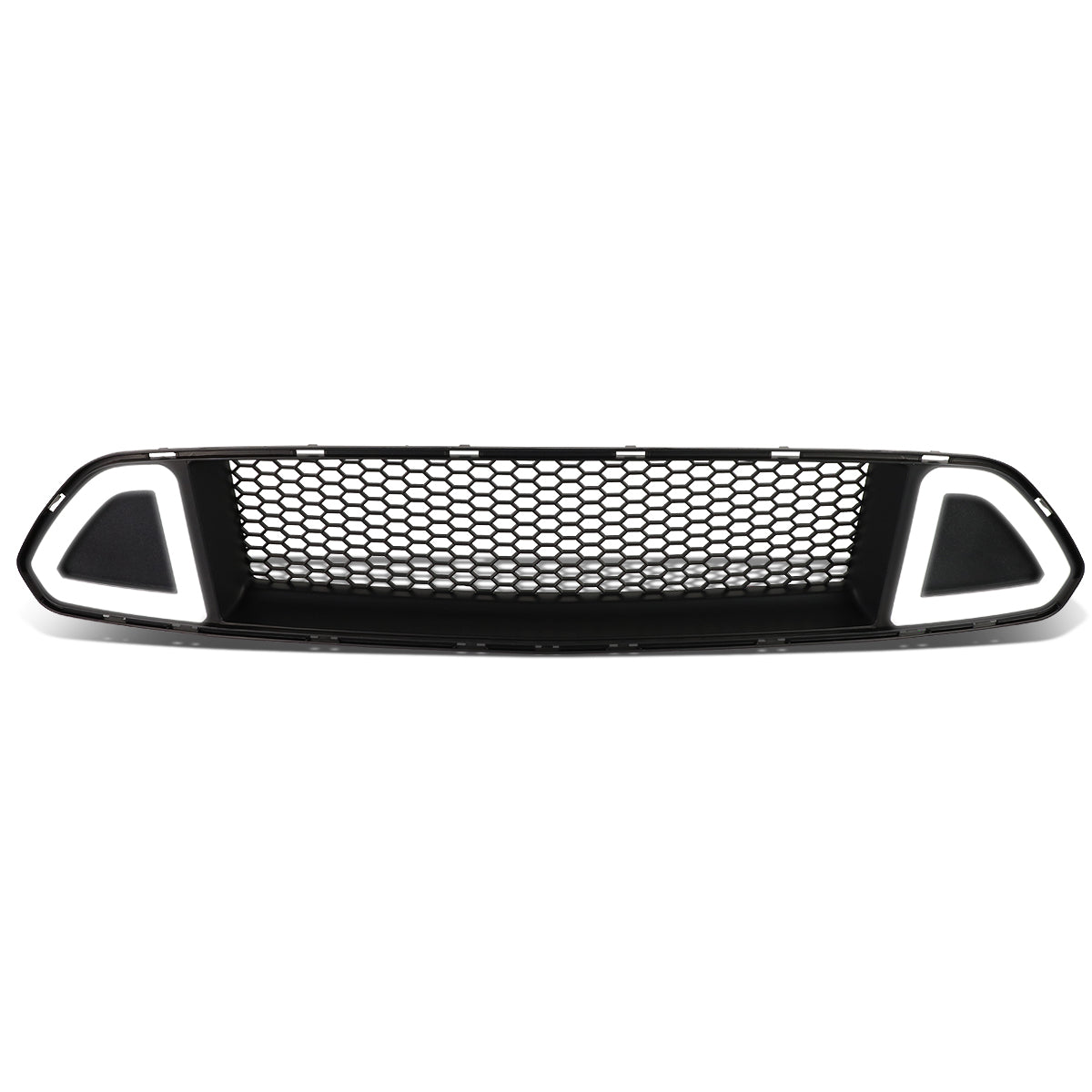 PARRILLA GRILLE - 15-17 FORD MUSTANG - HONEYCOMB MESH - W/ LED DRL LIGHT - BLACK