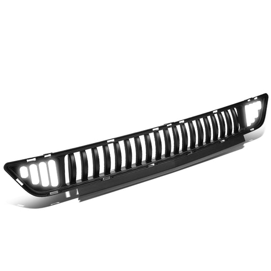 PARRILLA FRONT LOWER GRILLE - 15-17 FORD MUSTANG - VERTICAL FENCE STYLE - W/ LED DRL LIGHT - BLACK