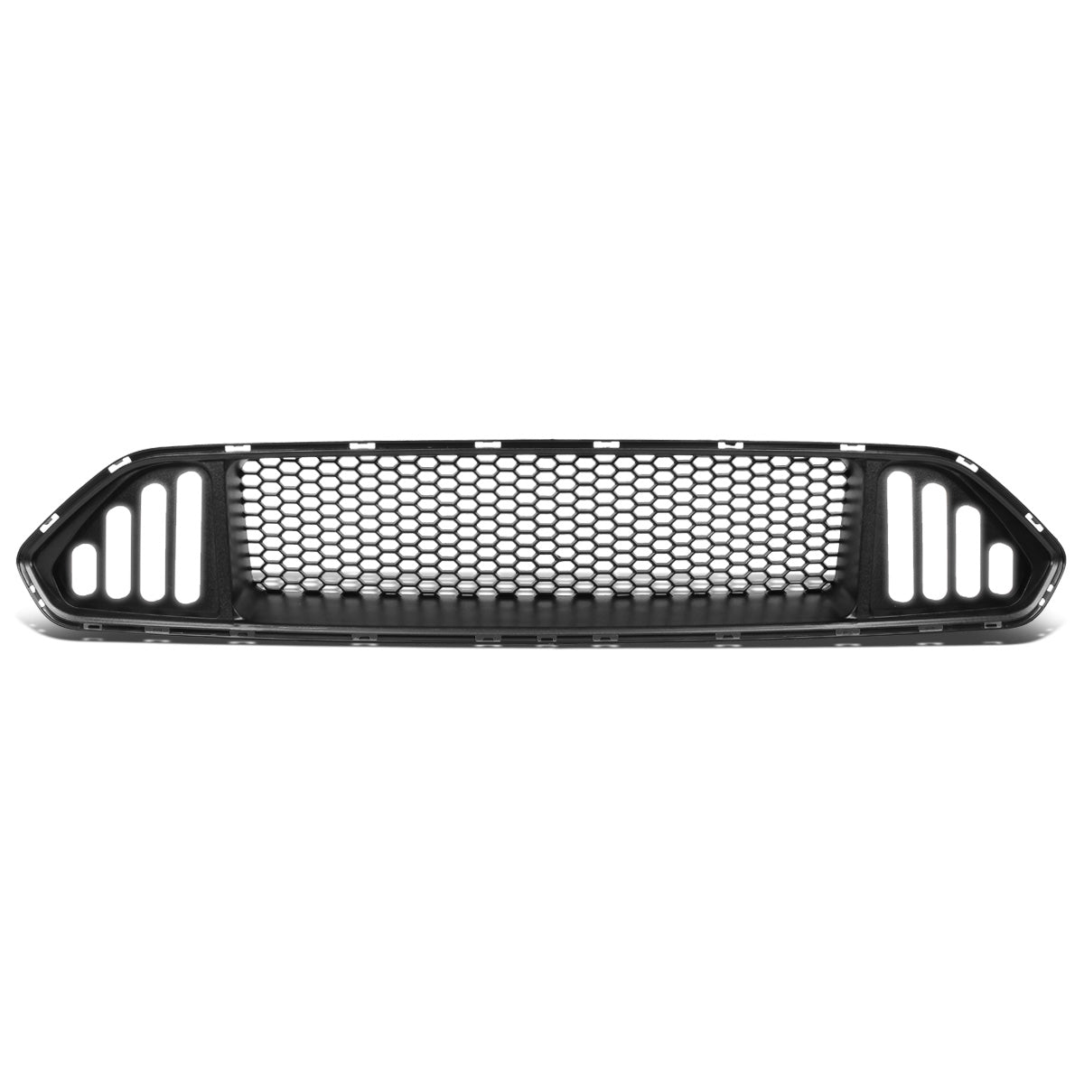 PARRILLA FRONT UPPER GRILLE - 18-20 FORD MUSTANG BASE, ECOBOOST, GT - WIRING TO EXISITNG VEHICLE LIGHTING HARNESS REQUIRED - HONEYCOMB MESH - W/ LED DRL LIGHT - BLACK