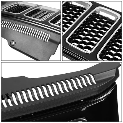 PARRILLA GRILLE - 14-16 JEEP GRAND CHEROKEE - HONEYCOMB MESH - W/ LED DRL LIGHT - LED'S REQUIRE WIRING INTO EXISTING LIGHTING - BLACK