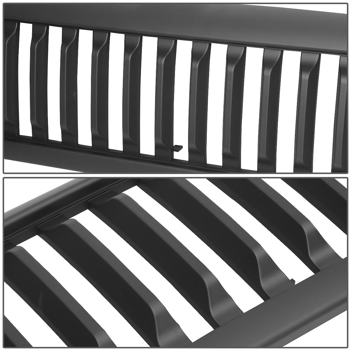 PARRILLA GRILLE - 94-01 DODGE RAM 1500 / 94-02 DODGE RAM 2500, 3500 - VERTICAL FENCE STYLE - MATTE BLACK
