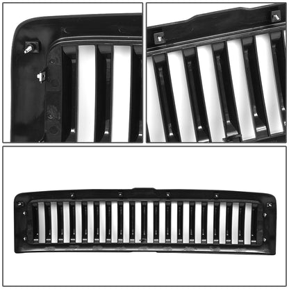 PARRILLA GRILLE - 94-01 DODGE RAM 1500 / 94-02 DODGE RAM 2500, 3500 - VERTICAL FENCE STYLE - MATTE BLACK