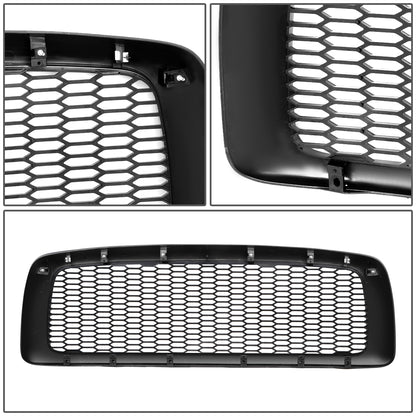 PARRILLA GRILLE - 02-05 DODGE RAM 1500 / 03-05 DODGE RAM 2500, 3500 - HONEYCOMB MESH - MATTE BLACK