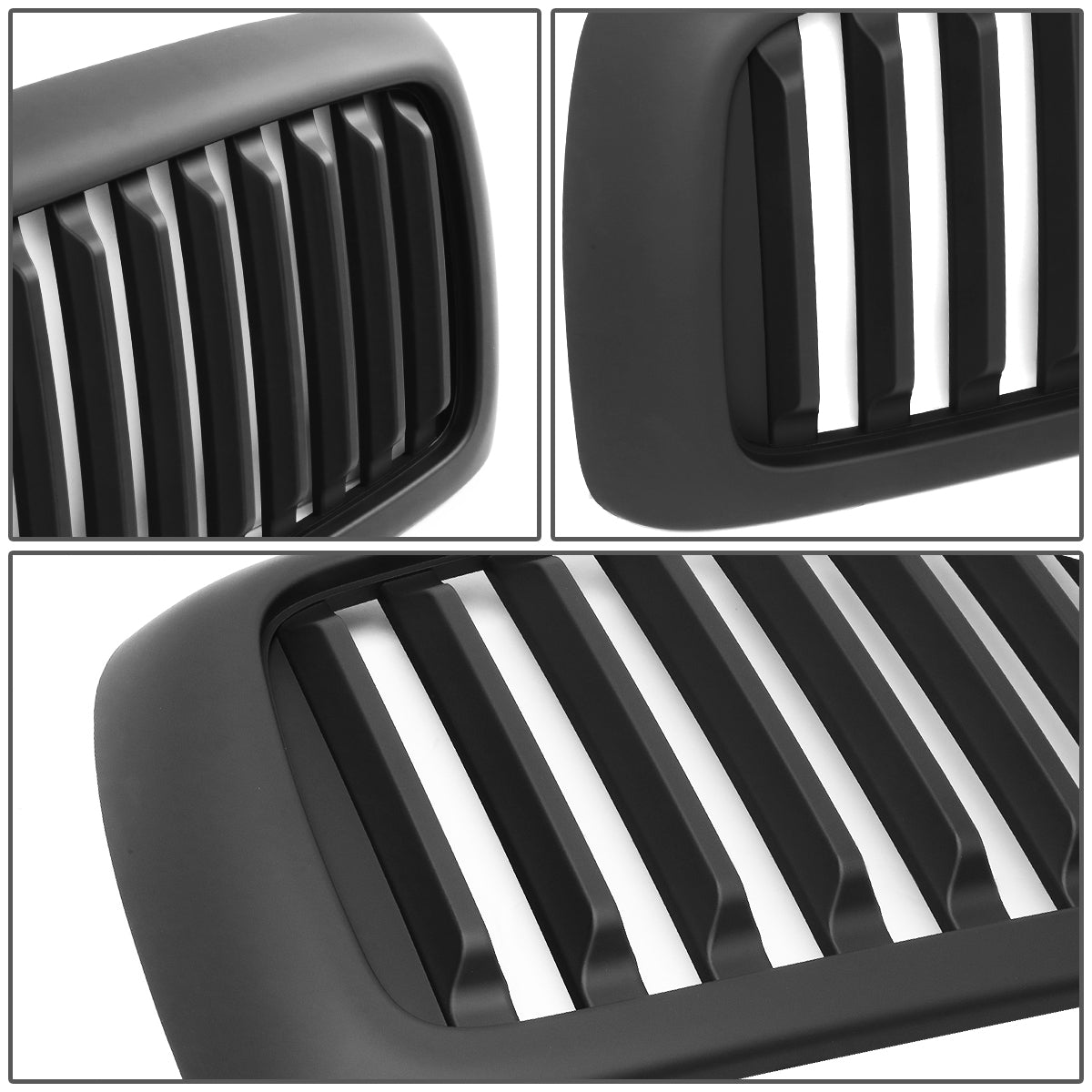 PARRILLA GRILLE - 02-05 DODGE RAM 1500 / 03-05 DODGE RAM 2500, 3500 - VERTICAL FENCE STYLE - MATTE BLACK