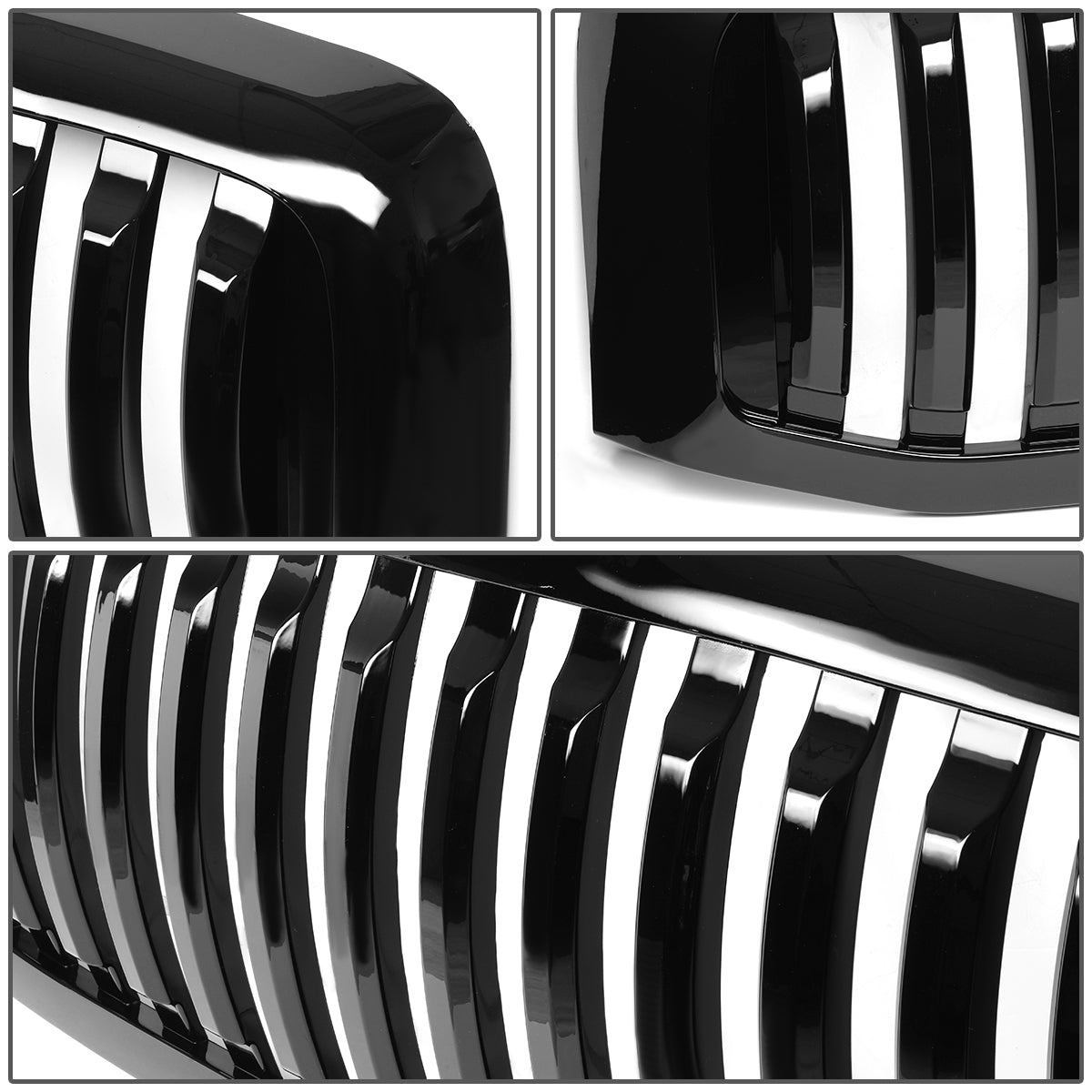 PARRILLA GRILLE - 06-08 DODGE RAM 1500 / 07-09 DODGE RAM 2500, 3500 - VERTICAL FENCE STYLE - BLACK