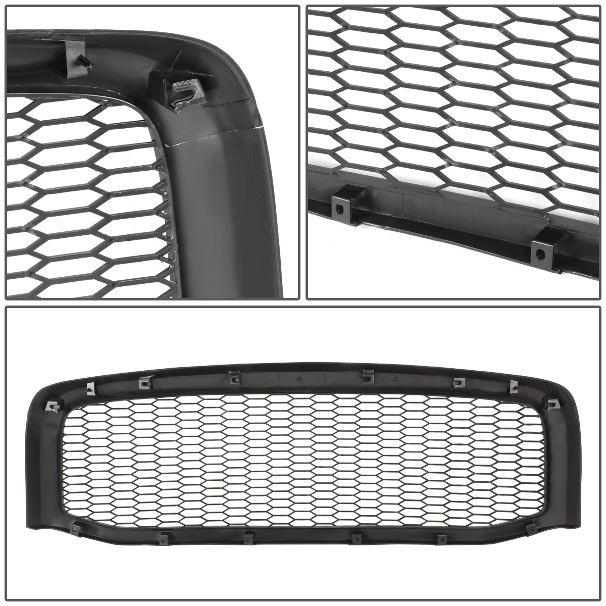 PARRILLA GRILLE - 06-08 DODGE RAM 1500 / 07-09 DODGE RAM 2500, 3500 - HONEYCOMB MESH - MATTE BLACK
