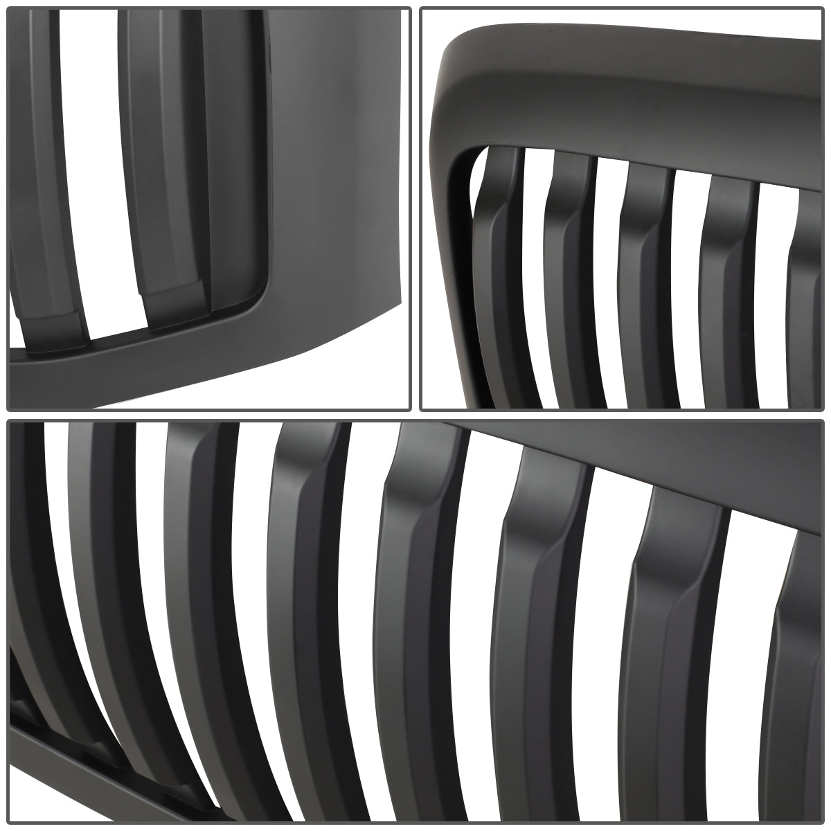PARRILLA GRILLE - 06-08 DODGE RAM 1500 / 07-09 DODGE RAM 2500, 3500 - VERTICAL FENCE STYLE - MATTE BLACK