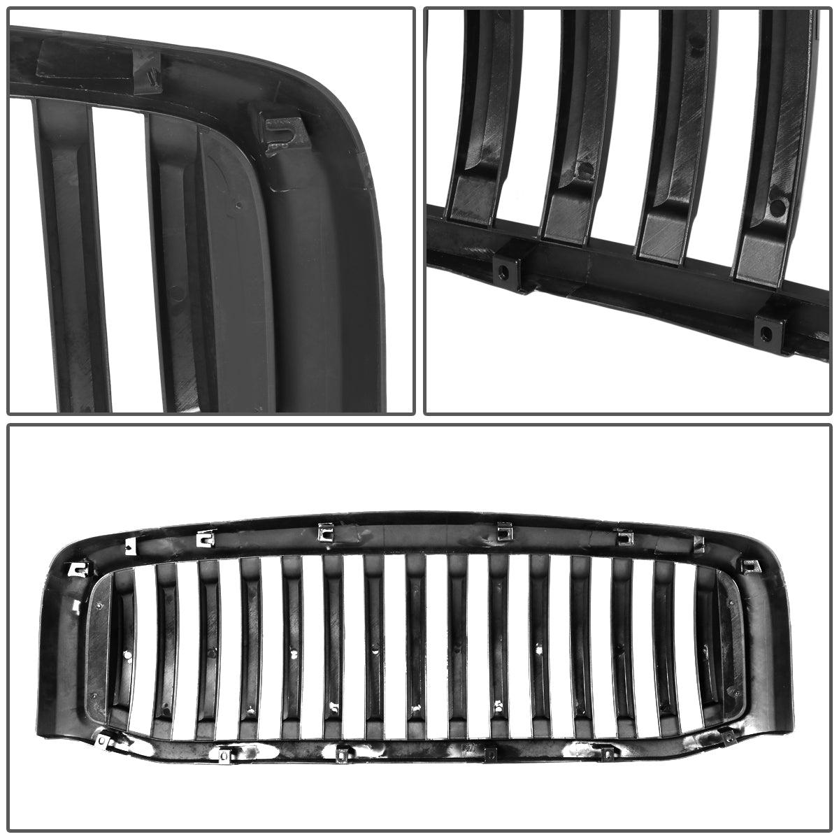 PARRILLA GRILLE - 06-08 DODGE RAM 1500 / 07-09 DODGE RAM 2500, 3500 - VERTICAL FENCE STYLE - MATTE BLACK
