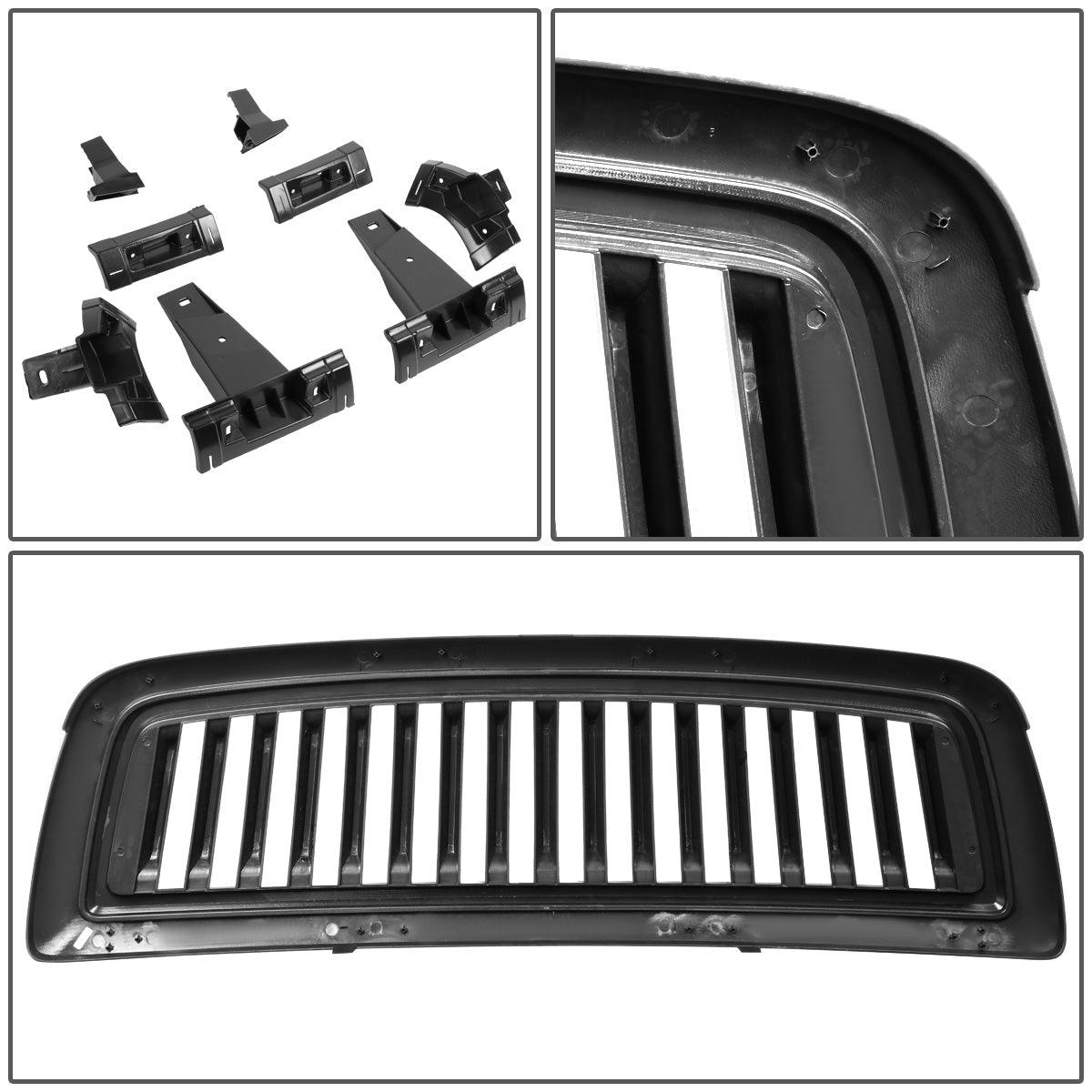 PARRILLA GRILLE - 09-10 DODGE RAM 1500 / 11-12 DODGE RAM 2500, 3500 - VERTICAL FENCE STYLE - BLACK