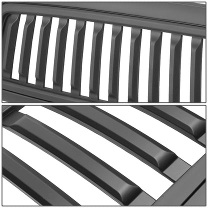 PARRILLA GRILLE - 09-10 DODGE RAM 1500 / 11-12 DODGE RAM 2500, 3500 - VERTICAL FENCE STYLE - MATTE BLACK