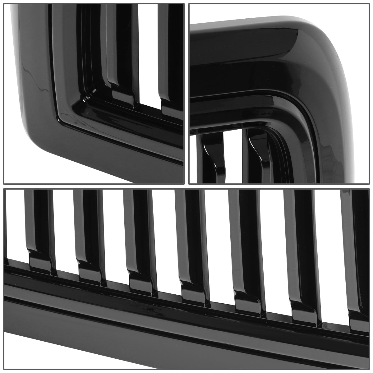 PARRILLA GRILLE - 10-18 DODGE RAM 2500, 3500 - VERTICAL FENCE STYLE - BLACK
