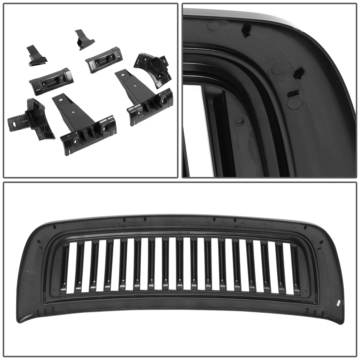 PARRILLA GRILLE - 10-18 DODGE RAM 2500, 3500 - VERTICAL FENCE STYLE - BLACK