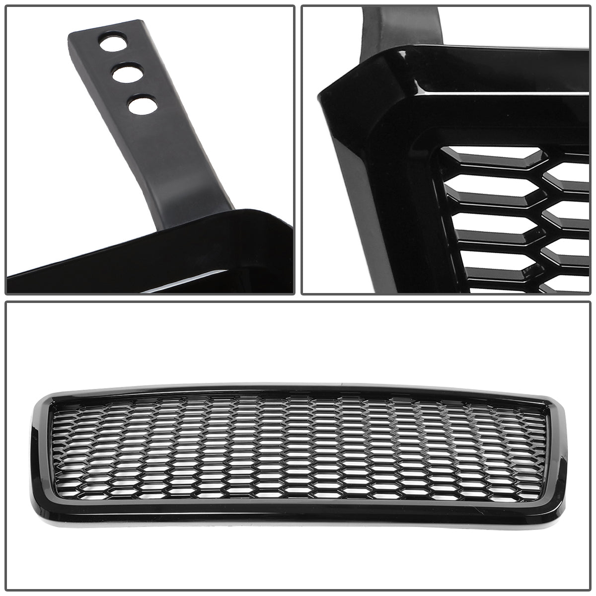 PARRILLA GRILLE - 04-08 FORD F-150 - HONEYCOMB MESH STYLE - BLACK