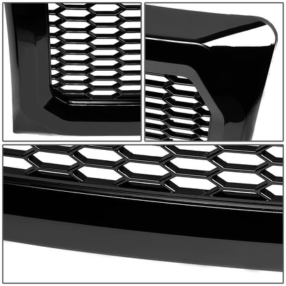 PARRILLA GRILLE - 09-14 FORD F-150 - DOES NOT FIT RAPTOR MODELS - HONEYCOMB MESH - BLACK