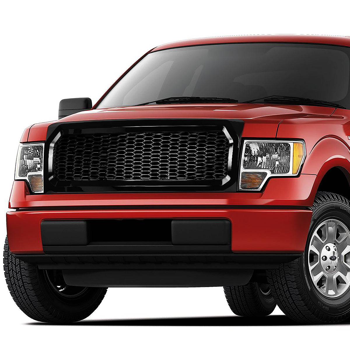 PARRILLA GRILLE - 09-14 FORD F-150 - DOES NOT FIT RAPTOR MODELS - HONEYCOMB MESH - BLACK