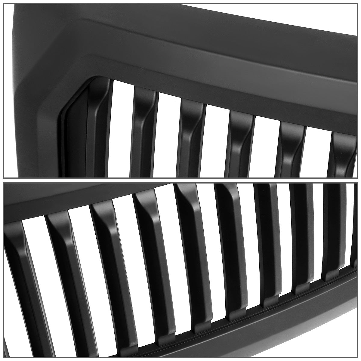 PARRILLA GRILLE - 09-14 FORD F-150 - DOES NOT FIT RAPTOR MODELS - VERTICAL FENCE STYLE - MATTE BLACK