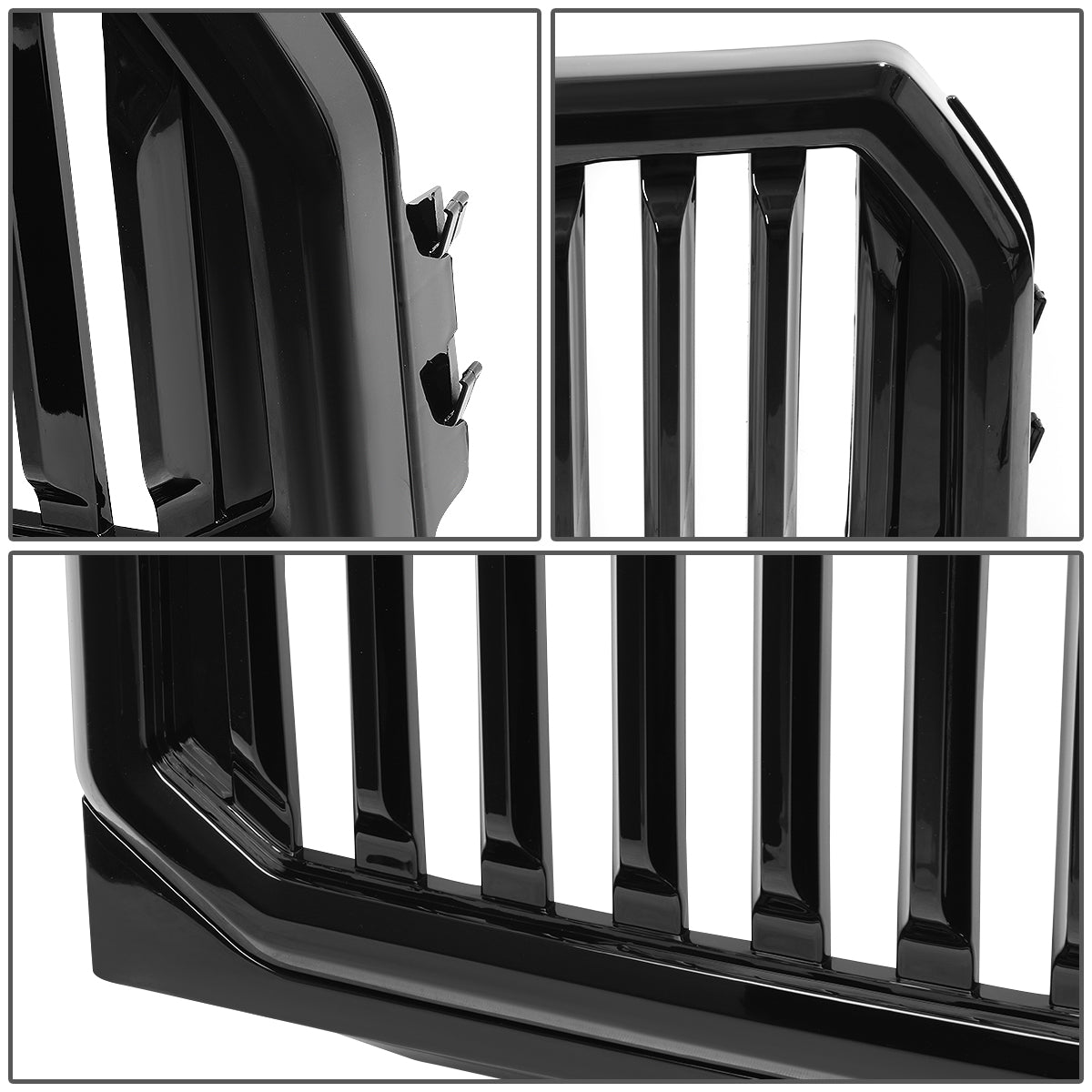 PARRILLA GRILLE - 15-17 FORD F-150 - VERTICAL FENCE STYLE - BLACK