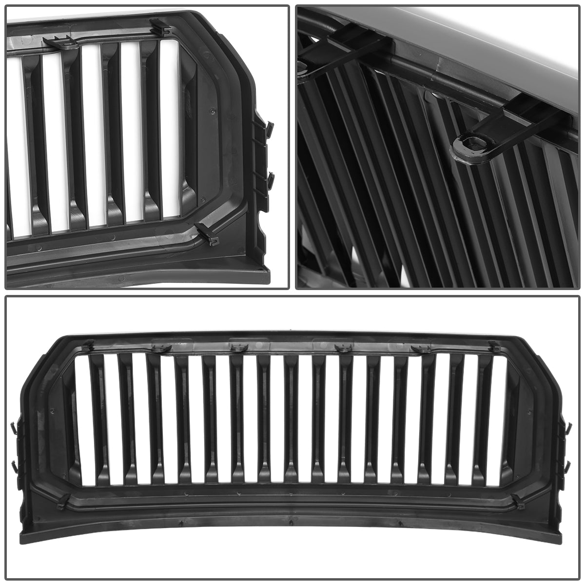 PARRILLA GRILLE - 15-17 FORD F-150 - VERTICAL FENCE STYLE - BLACK