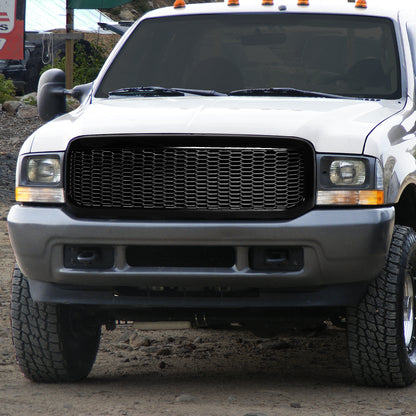 PARRILLA GRILLE - 99-04 FORD F-250, F-350, F-450, F-550 - HONEYCOMB MESH - BLACK