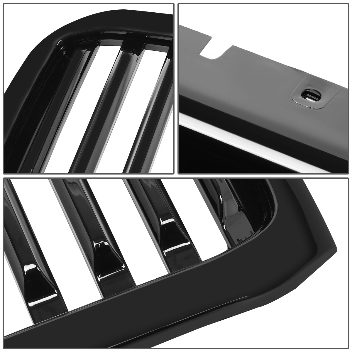 PARRILLA GRILLE - 99-04 FORD F-250, F-350, F-450, F-550 - VERTICAL FENCE STYLE - BLACK