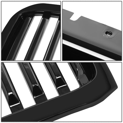 PARRILLA GRILLE - 99-04 FORD F-250, F-350, F-450, F-550 - VERTICAL FENCE STYLE - BLACK