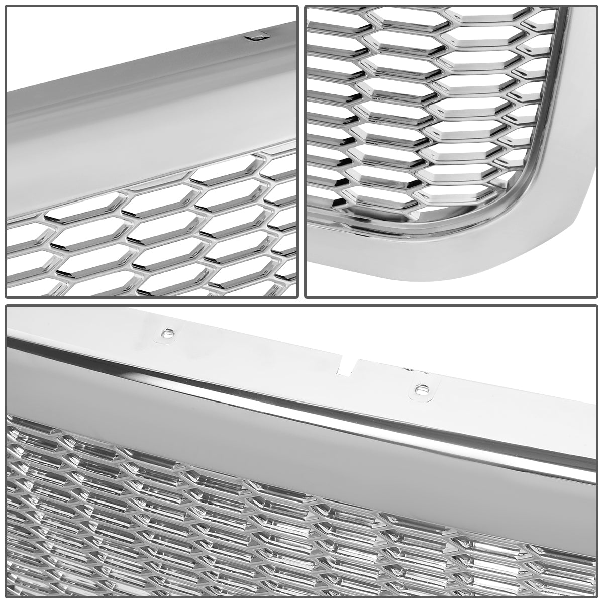 PARRILLA GRILLE - 99-04 FORD F-250, F-350, F-450, F-550 - HONEYCOMB MESH - CHROME