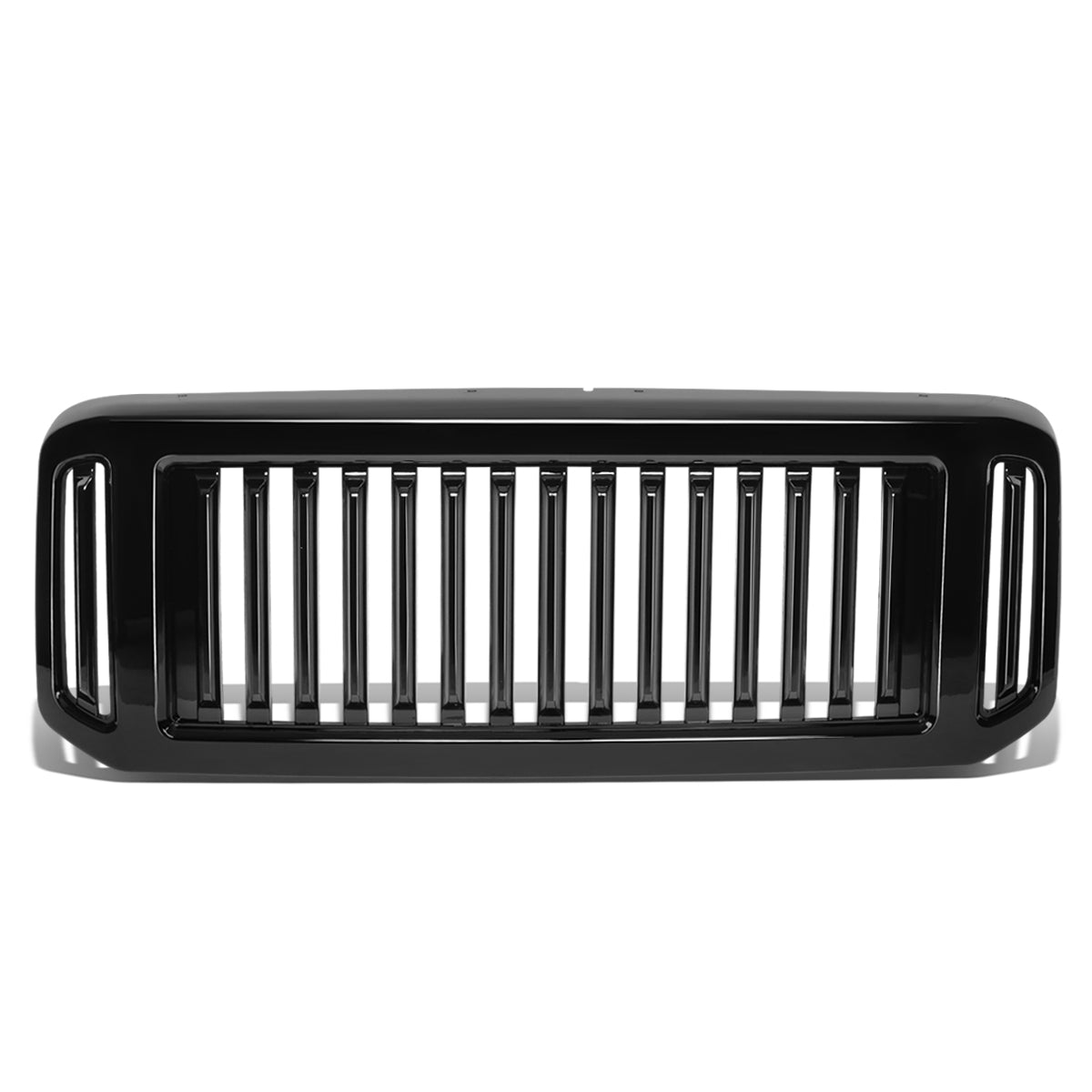 PARRILLA GRILLE - 05-07 FORD F-250, F-350, F-450, F-550 / 2005 FORD EXCUUSION - VERTICAL FENCE STYLE - BLACK