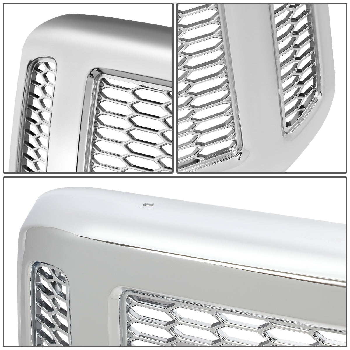 PARRILLA GRILLE - 05-07 FORD F-250, F-350, F-450, F-550 / 2005 FORD EXCURSION - HONEYCOMB MESH - CHROME