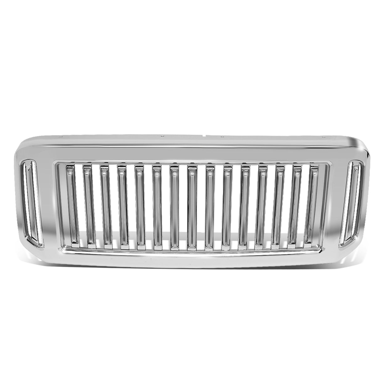 PARRILLA GRILLE - 05-07 FORD F-250, F-350, F-450, F-550 / 2005 FORD EXCUUSION - VERTICAL FENCE STYLE - CHROME