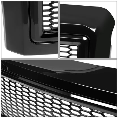 PARRILLA GRILLE - 08-10 FORD F-250, F-350, F-450, F-550 - HONEYCOMB MESH - BLACK