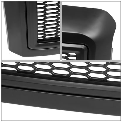 PARRILLA GRILLE - 08-10 FORD F-250, F-350, F-450, F-550 - HONEYCOMB MESH - MATTE BLACK