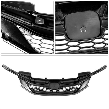 PARRILLA GRILLE - 16-17 HONDA ACCORD 4-DR - HONEYCOMB MESH - BLACK