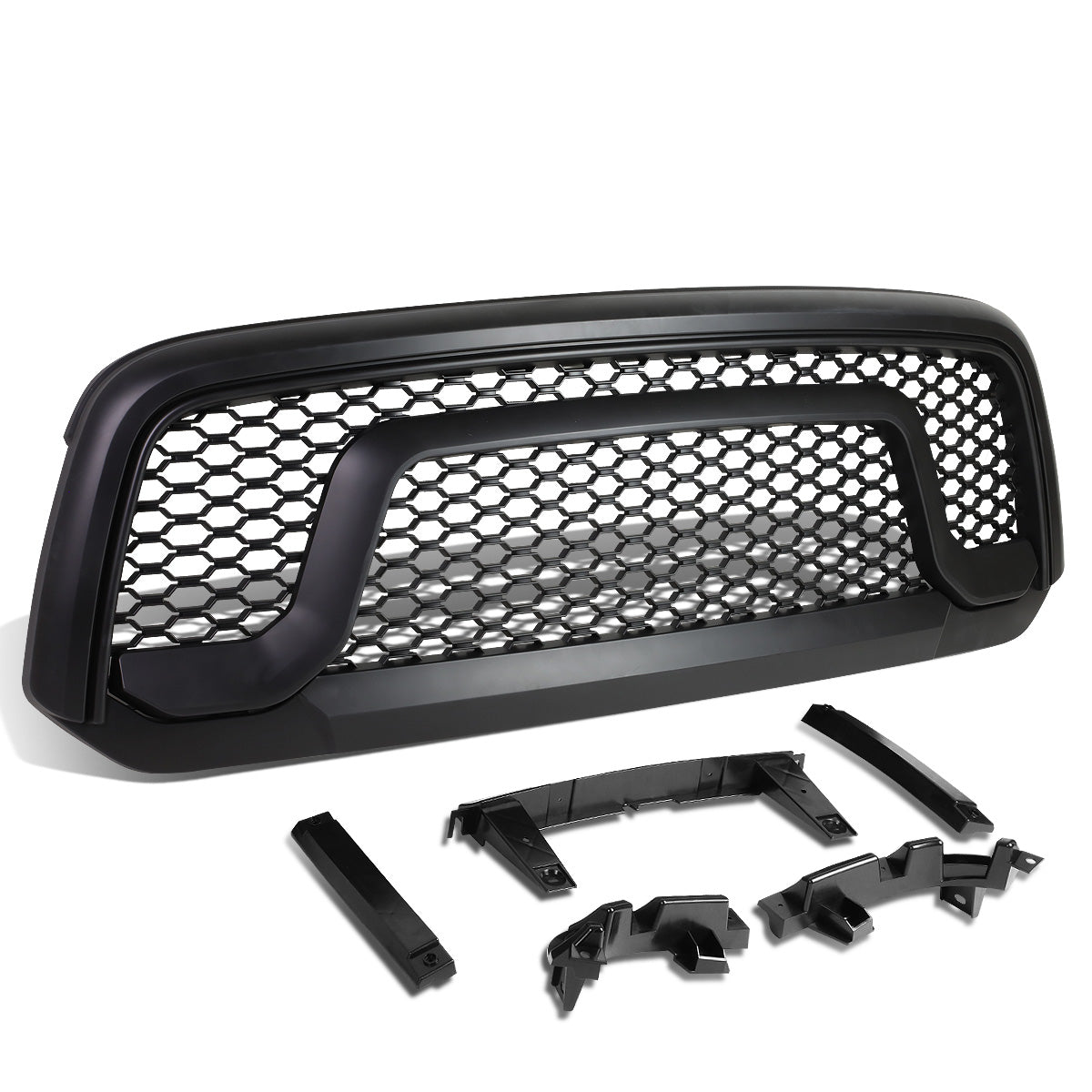 PARRILLA GRILLE GUARD - 13-17 DODGE RAM 1500 - UNPAINTED - BLACK