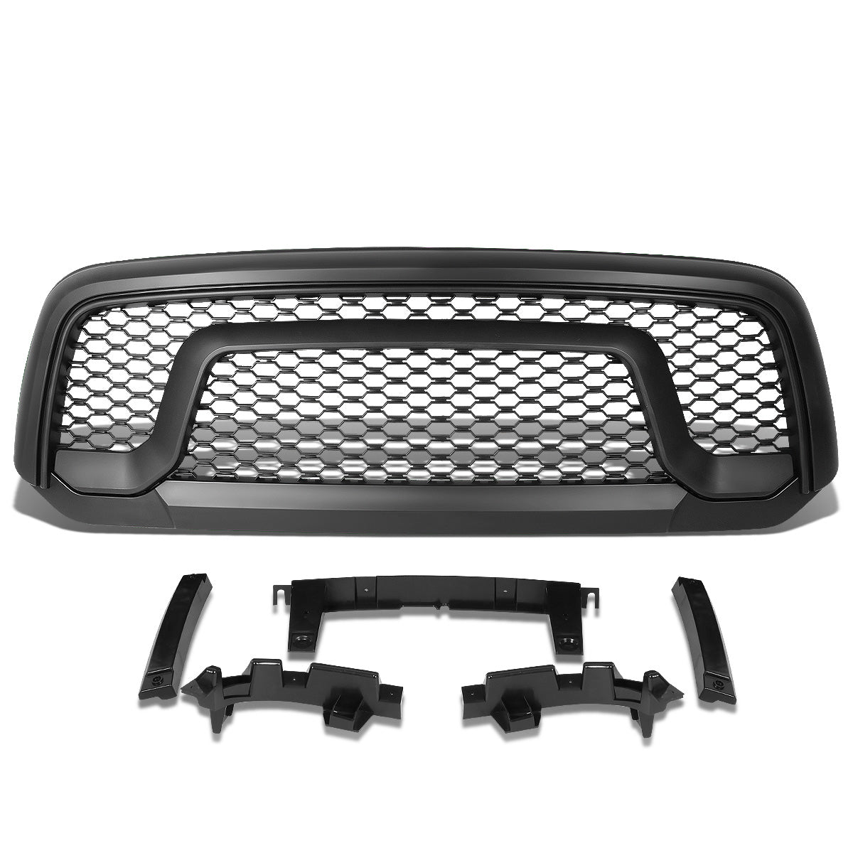 PARRILLA GRILLE GUARD - 13-17 DODGE RAM 1500 - UNPAINTED - BLACK