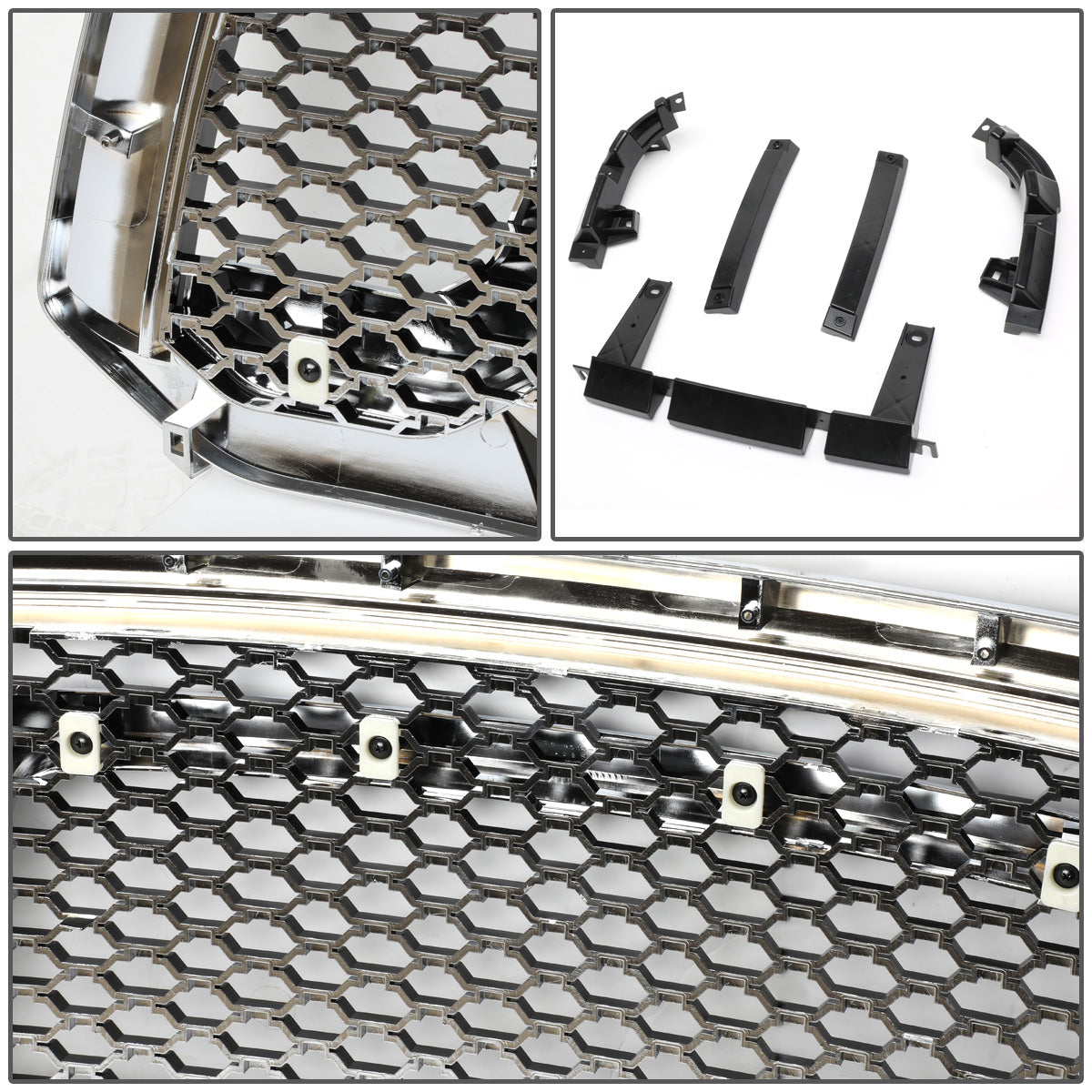 PARRILLA GRILLE GUARD - 13-17 DODGE RAM 1500 - UNPAINTED - CHROME