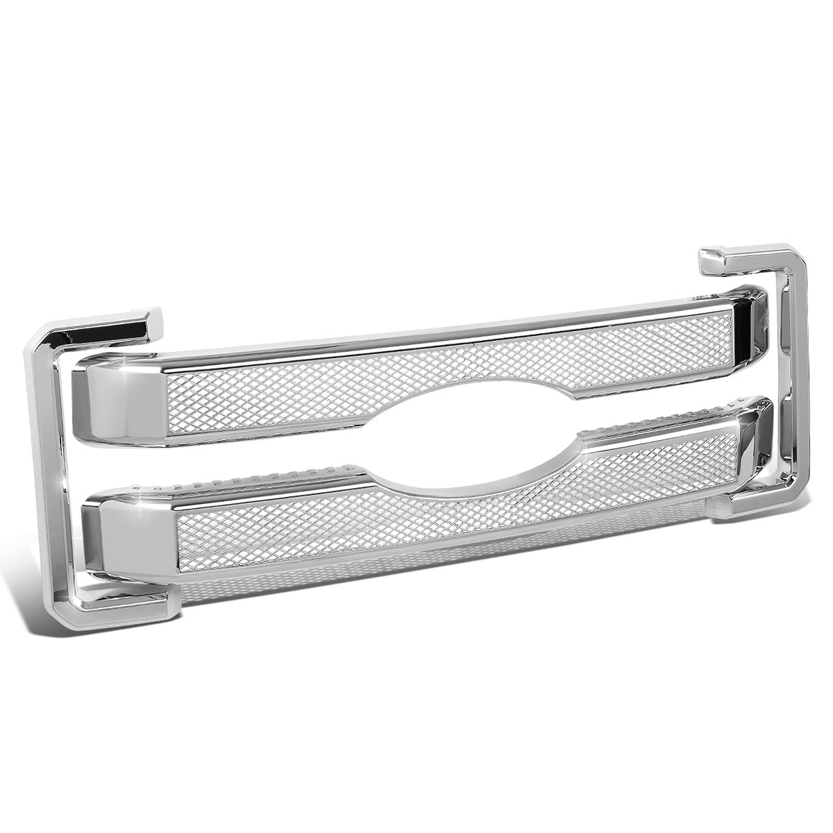 PARRILLA GRILLE OVERLAY - 11-16 FORD F-250, F-350 - DIAMOND MESH - FITS OVER FACTORY GRILLE WITHOUT VERTICAL BARS ONLY - CHROME