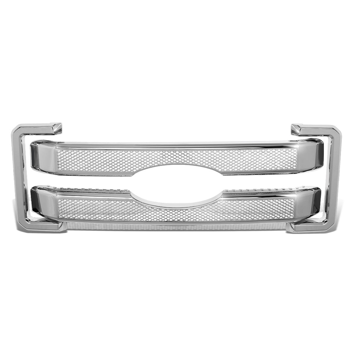 PARRILLA GRILLE OVERLAY - 11-16 FORD F-250, F-350 - DIAMOND MESH - FITS OVER FACTORY GRILLE WITHOUT VERTICAL BARS ONLY - CHROME