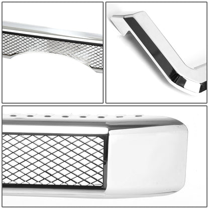 PARRILLA GRILLE OVERLAY - 11-16 FORD F-250, F-350 - DIAMOND MESH - FITS OVER FACTORY GRILLE WITHOUT VERTICAL BARS ONLY - CHROME