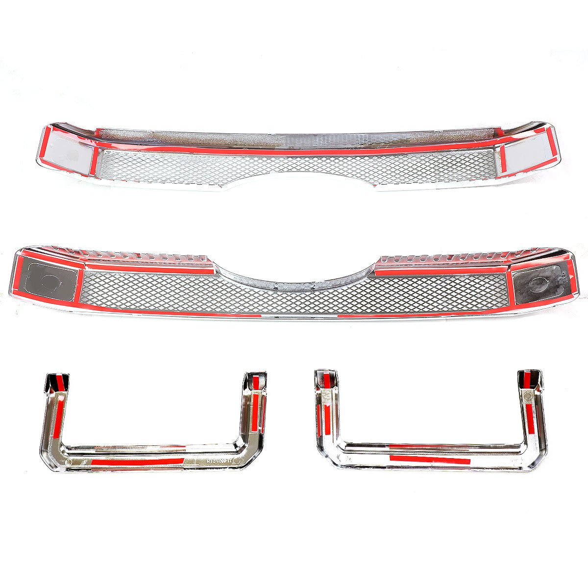 PARRILLA GRILLE OVERLAY - 11-16 FORD F-250, F-350 - DIAMOND MESH - FITS OVER FACTORY GRILLE WITHOUT VERTICAL BARS ONLY - CHROME