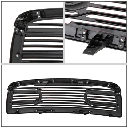 PARRILLA GRILLE - 09-12 DODGE RAM 1500 - SHUTTER STYLE - BLACK / RED