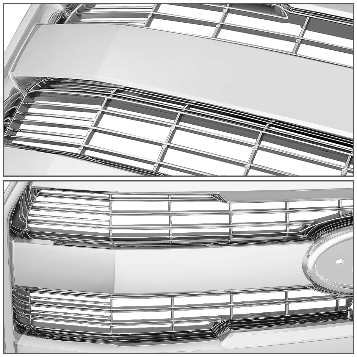 PARRILLA GRILLE - 15-17 FORD F-150 - 3-BAR STYLE - CHROME