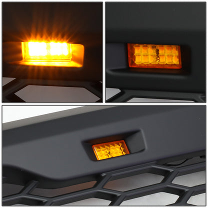 PARRILLA GRILLE - 04-08 FORD F-150 - HONEYCOMB MESH - W/ LED LIGHTS - MATTE BLACK