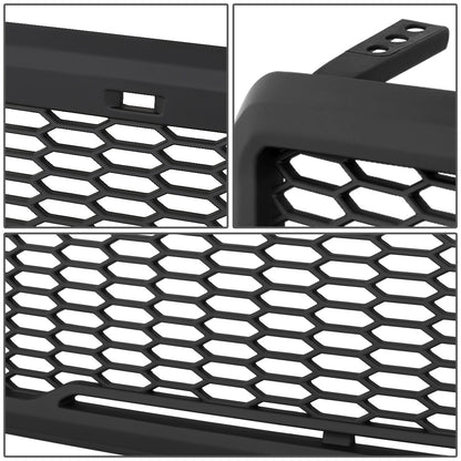 PARRILLA GRILLE - 04-08 FORD F-150 - HONEYCOMB MESH - W/ LED LIGHTS - MATTE BLACK