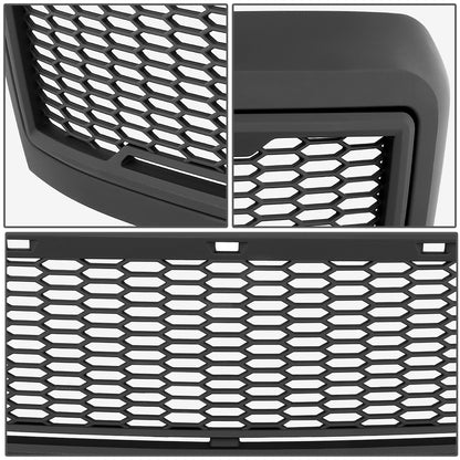 PARRILLA GRILLE - 08-10 FORD F-250, F-350 - HONEYCOMB MESH - W/ LED LIGHTS - MATTE BLACK