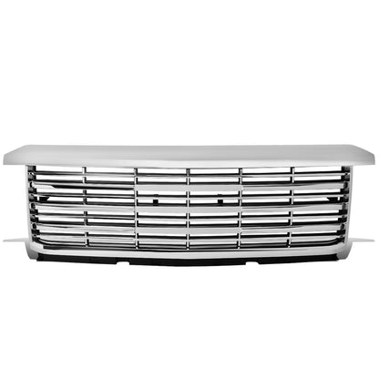 PARRILLA GRILLE - 14-15 CHEVY SILVERADO 1500 - HORIZONTAL MESH STYLE - FRONT UPPER - ABS - CHROME