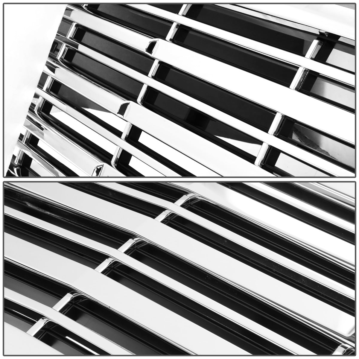PARRILLA GRILLE - 14-15 CHEVY SILVERADO 1500 - HORIZONTAL MESH STYLE - FRONT UPPER - ABS - CHROME