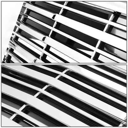 PARRILLA GRILLE - 14-15 CHEVY SILVERADO 1500 - HORIZONTAL MESH STYLE - FRONT UPPER - ABS - CHROME