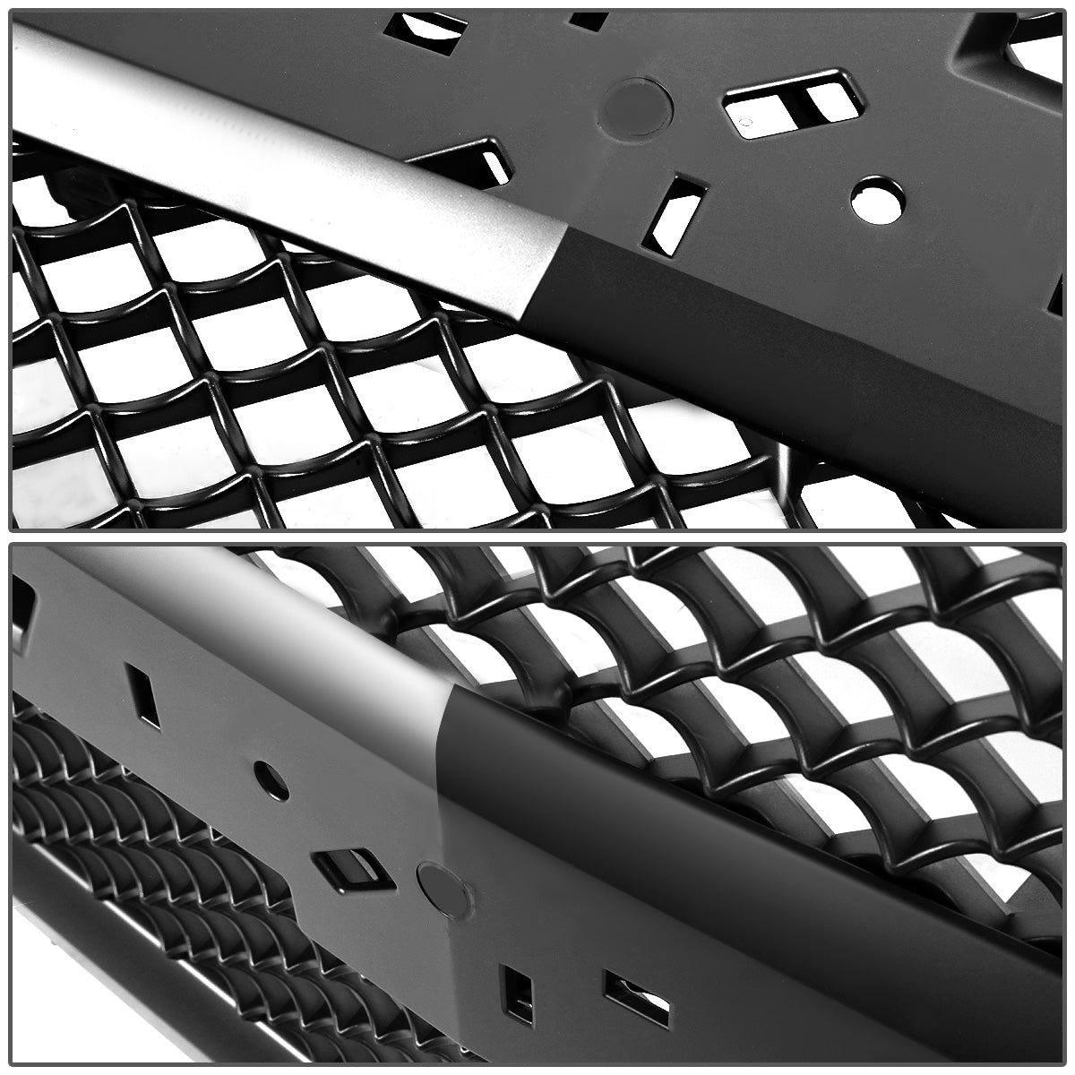PARRILLA GRILLE - 14-15 CHEVY SILVERADO 1500 - DIAMOND MESH STYLE - FRONT UPPER - ABS - BLACK