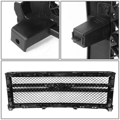 PARRILLA GRILLE - 14-15 CHEVY SILVERADO 1500 - DIAMOND MESH STYLE - FRONT UPPER - ABS - BLACK