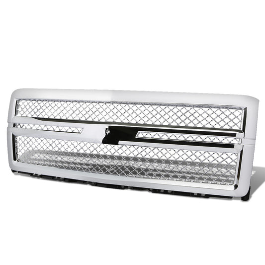 PARRILLA GRILLE - 14-15 CHEVY SILVERADO 1500 - DIAMOND MESH STYLE - FRONT UPPER - ABS - CHROME